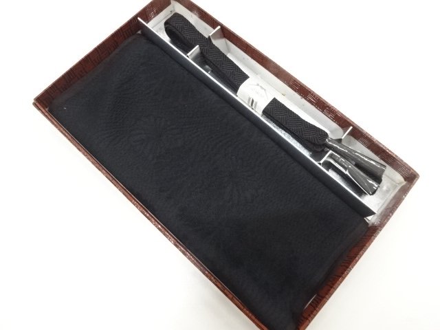 JAPANESE KIMONO / OBIJIME & OBIAGE SET FOR MOURNING
